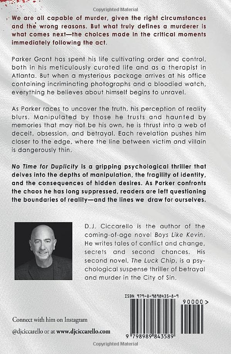 No Time for Duplicity: A Psychological Suspense Thriller