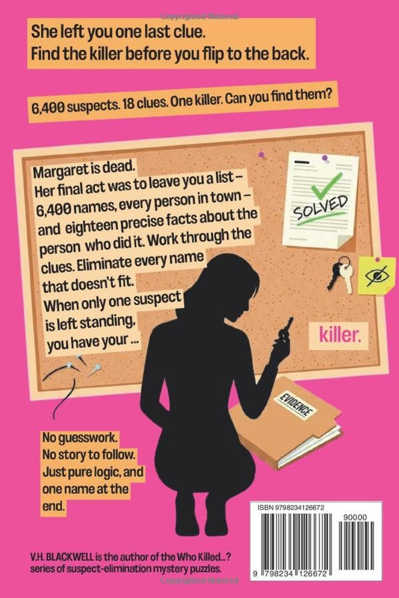 Who Killed Margaret: The 6,400-Suspect Murder Mystery Logic Puzzle