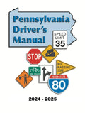 Pennsylvania Driver's Manual: (2024- 2025): Learners Permit Study Guide & Exam Workbook, 184 Questions & Answers - Full Size (8.5'' x 11") - DMV Handbook Learner’s Permit Study Guide