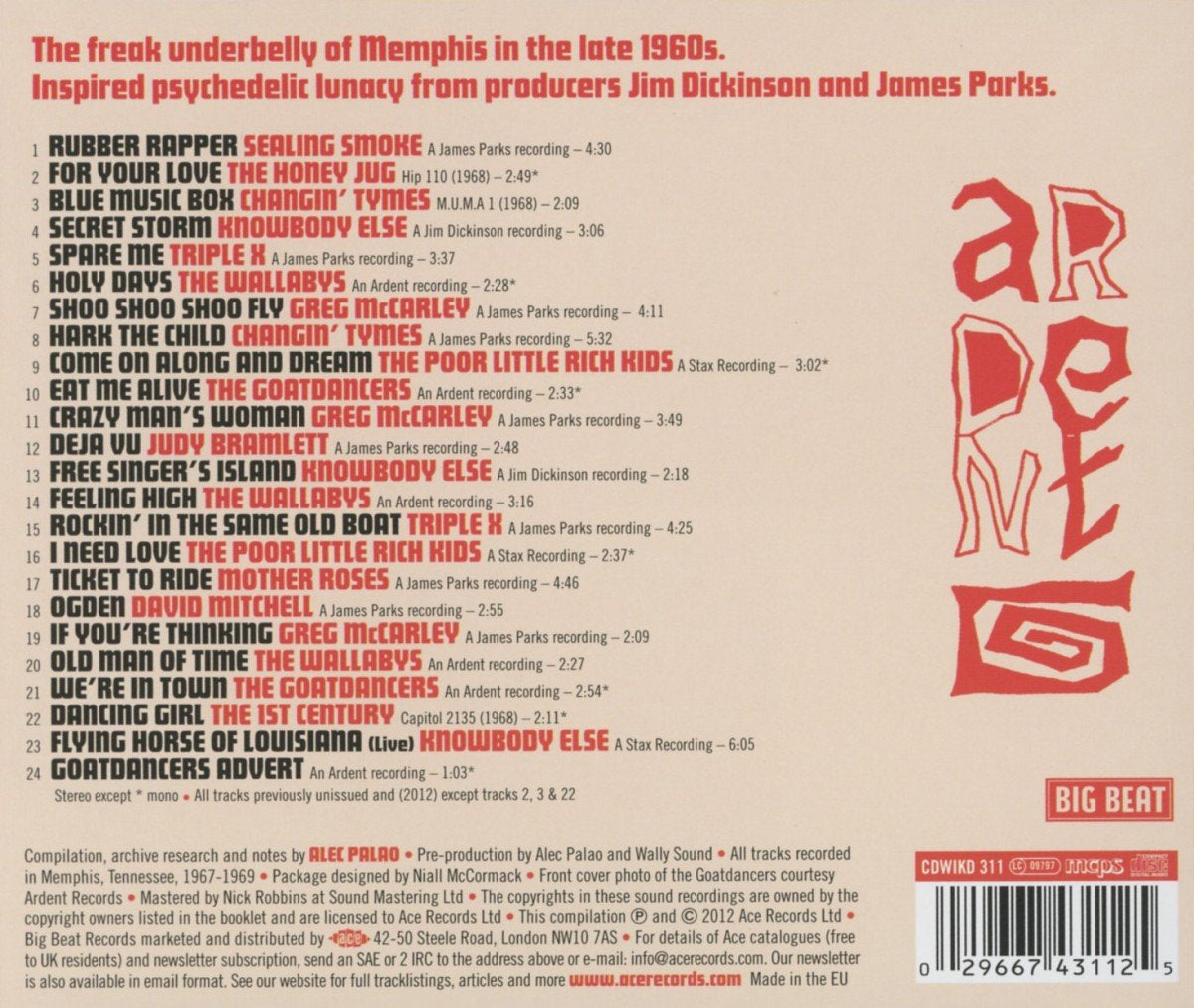 Feeling High: Psychedelic Sound of Memphis / Various