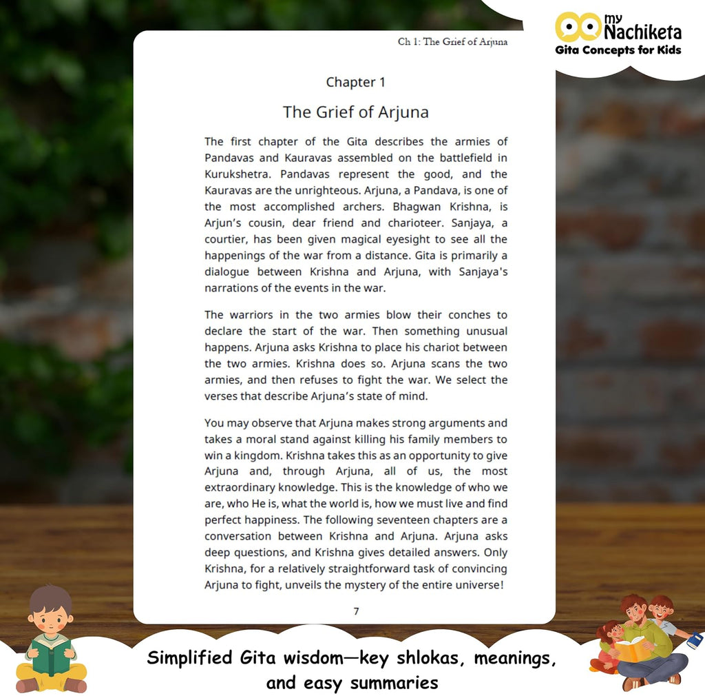 Gita Made Easy | Srimad Bhagavad Gita for Beginners - Short & Simple | 5–10 Key Shlokas from Each of the 18 Chapters with Summaries | For Ages 12+