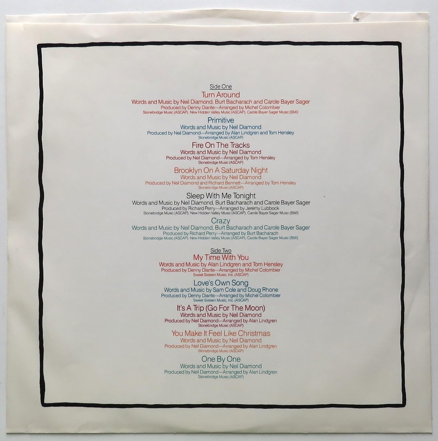 NEIL DIAMOND PRIMITIVE record