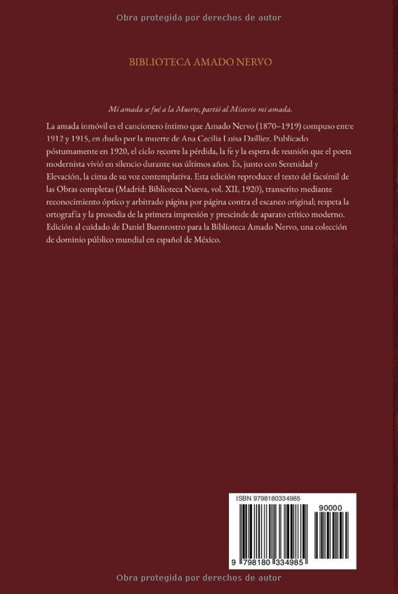 La amada inmóvil (Spanish Edition)