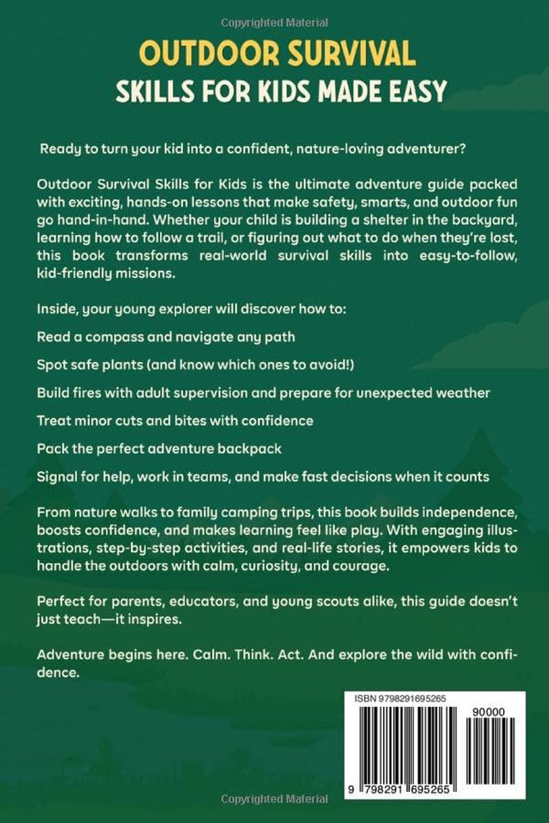 Outdoor Survival Skills for Kids Made Easy: A Fun and Easy Kids Survival Guide for Outdoor Adventures, Scouting, and Camping (The Young Explorer Bundle)