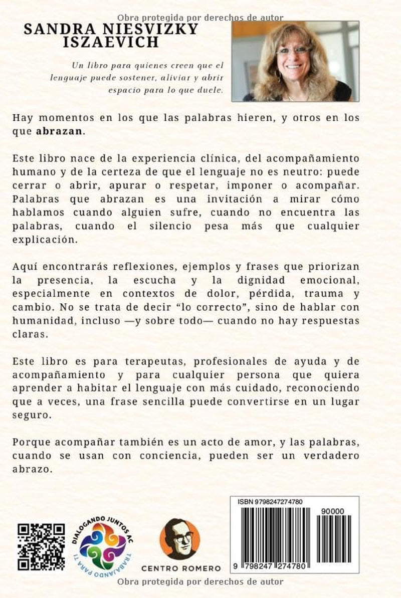 Palabras que abrazan: Cartas a jóvenes terapeutas (Spanish Edition)