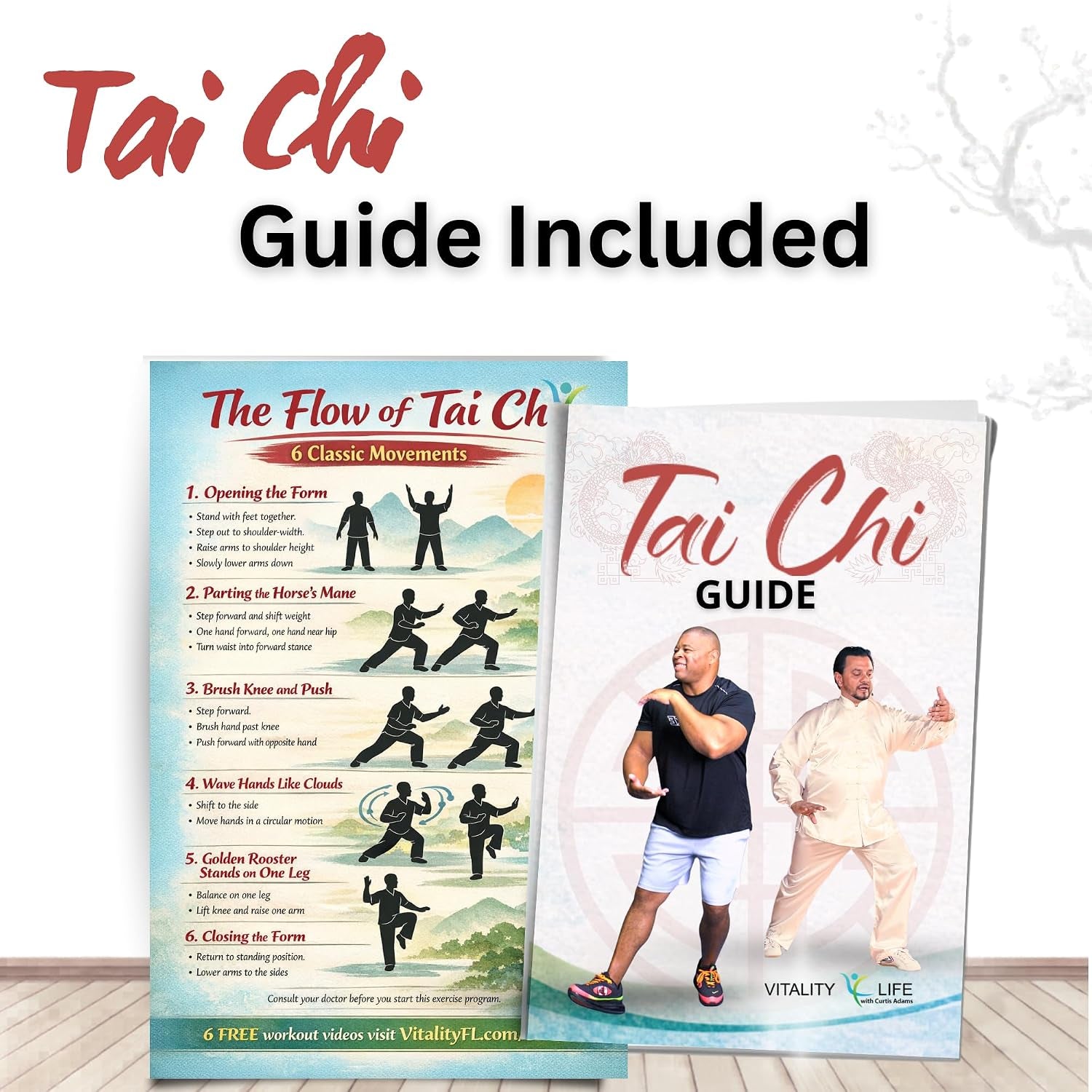 Tai Chi for Seniors and Beginners –TAI CHI WALKING DVD + Tai Chi Walking Chart. Balance, Stretching, Strength Tai Chi DVD. Tai Chi chair workout DVD. Tai Chi chair exercise for seniors no chair yoga | Tai Chi for seniors: blends Tai Chi Walking, Qigong, T