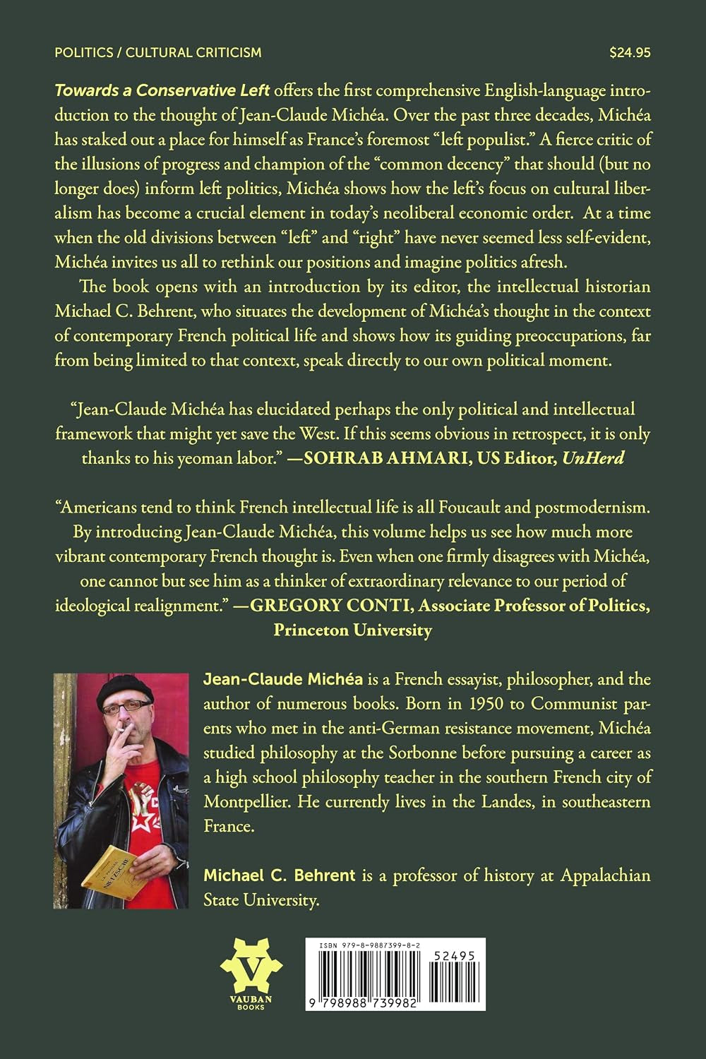Towards a Conservative Left: Selected Writings of Jean-Claude Michéa