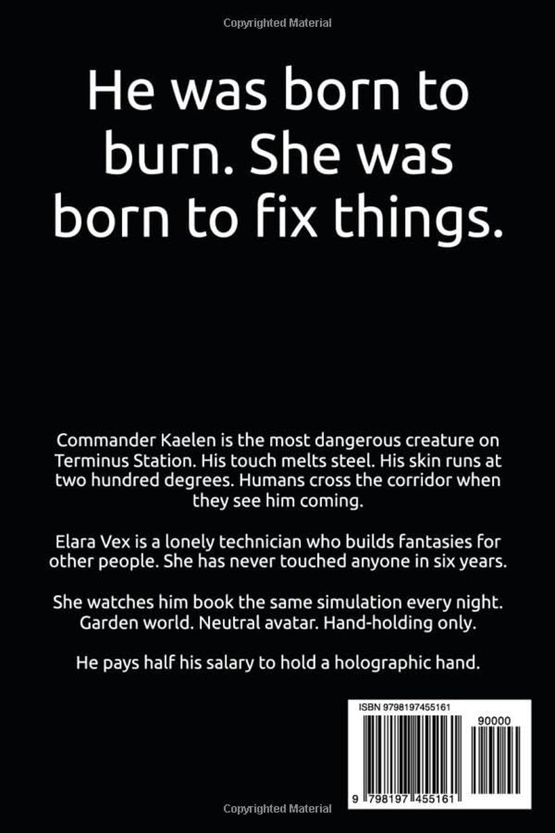 Burn For Me: A Touch-Starved Sci-Fi Alien Romance (Terminus Station Aliens)