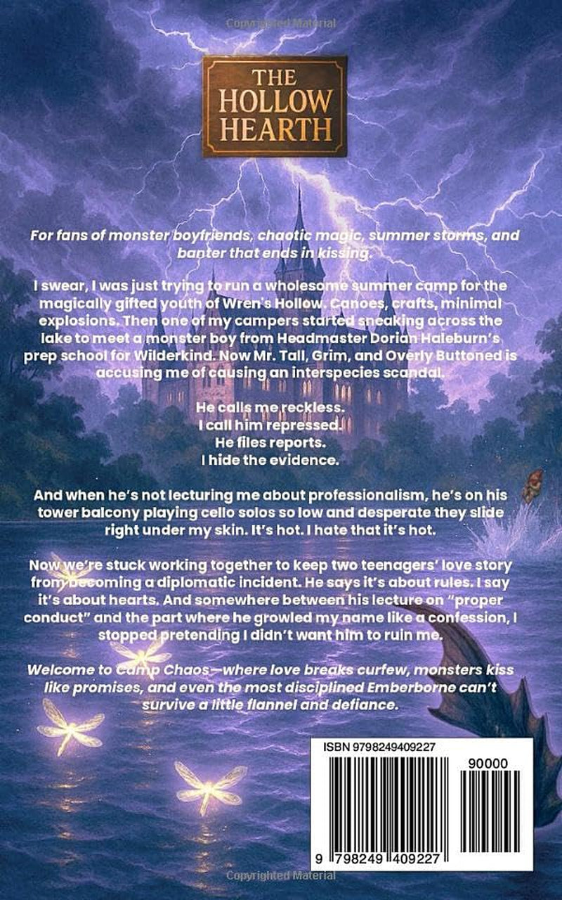 Hot for Headmonster: A cozy monster romance with camp chaos, forbidden longing, and a cello-playing headmonster who burns. (The Hollow Hearth Series)