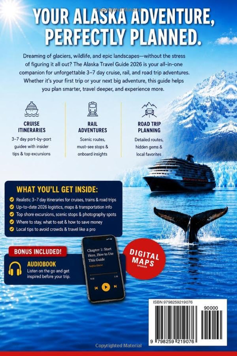 Alaska Travel Guide: Step-By-Step Road Trips, Cruise Stop Recommendations, and Adventure Planning for Every Explorer