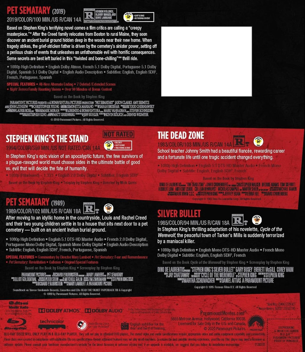 Stephen King 5-Movie Collection