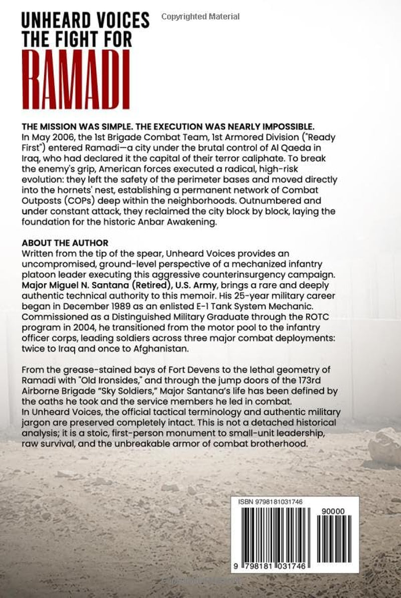 Unheard Voices The Fight For Ramadi: A Soldier’s Memoir From Combat Outpost Falcon