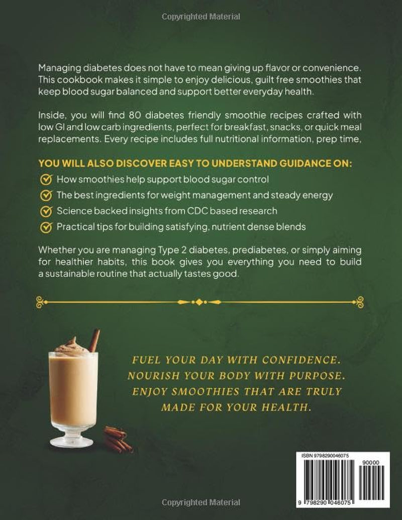 Diabetic Smoothies Cookbook For Beginners: The Complete - Low GI, Low Carb & Low - Fat Guide To Balance Blood Sugar - Manage Pre-Diabetes & Type 2 ... Meal Plan (The Better Path Diabetic Series)