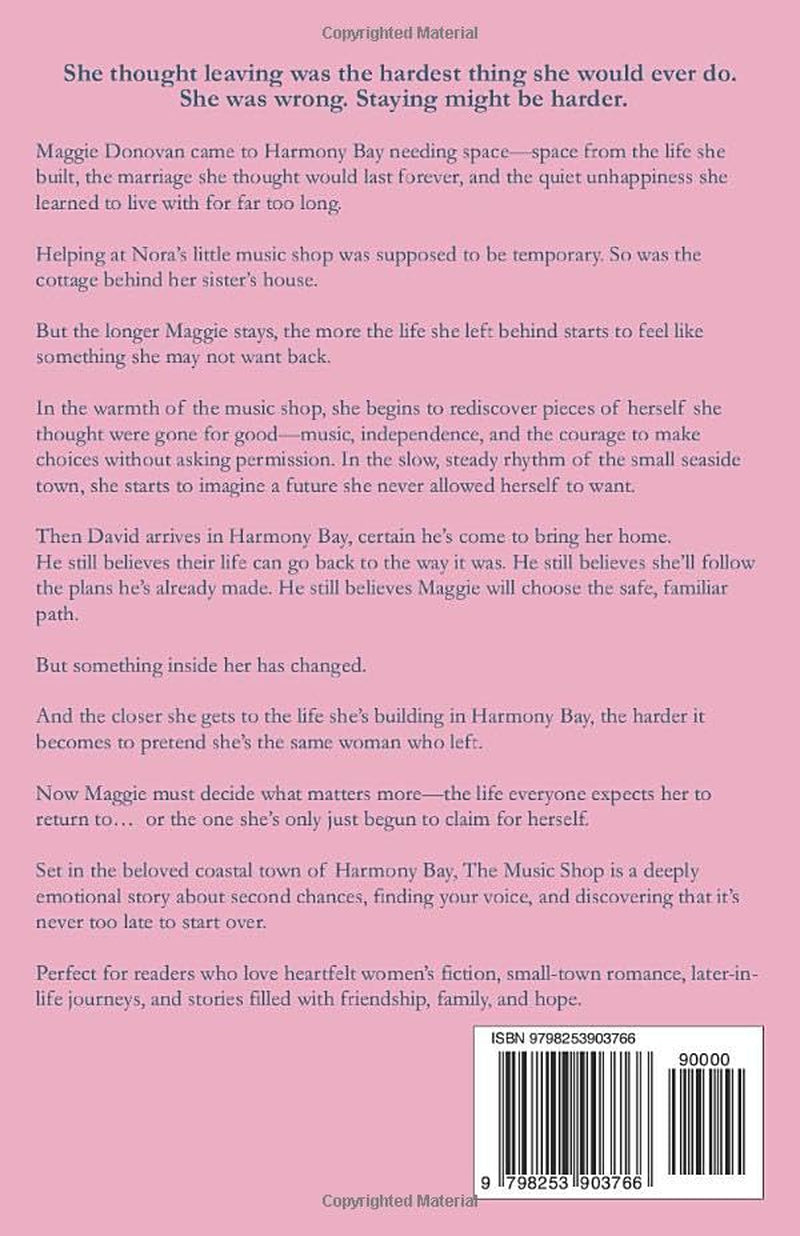 The Music Shop (Harmony Bay Book 3): A Small-Town Women’s Fiction and Sweet Romance Series of Later-in-Life Second Chances