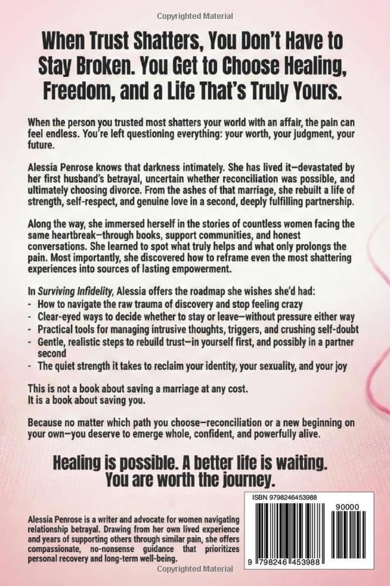 Surviving Infidelity: A Woman's Guide to Healing from Betrayal Trauma, Rebuilding Trust After His Affair, and Reclaiming Your Life