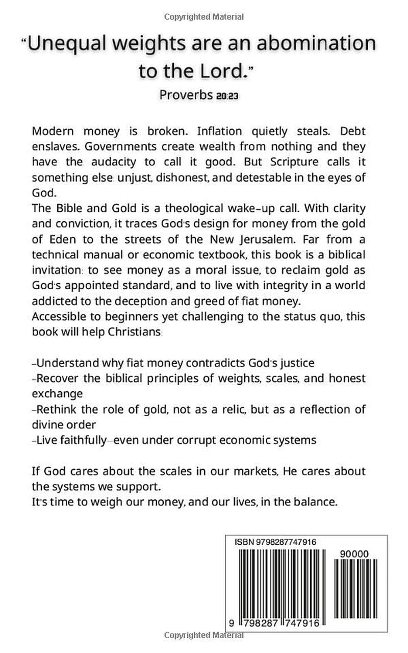 The Bible and Gold: The Importance of Biblical Finances