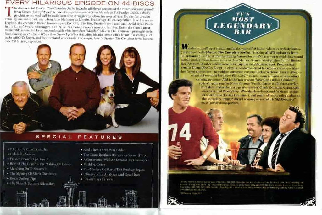 Cheers {DVD} & Frasier {DVD} - Complete Series Bundle