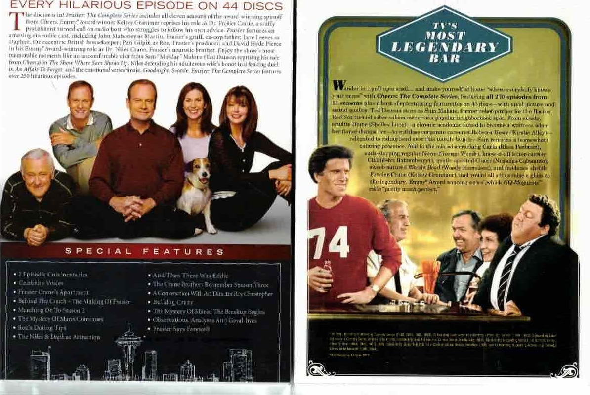 Cheers {DVD} & Frasier {DVD} - Complete Series Bundle
