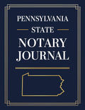 Pennsylvania State Notary Journal: Public Notary Log Book | 8.5 x 11, Over 200 Entries: Secure, Compliant, and Easy-to-Use Record Keeping for Notarial Acts