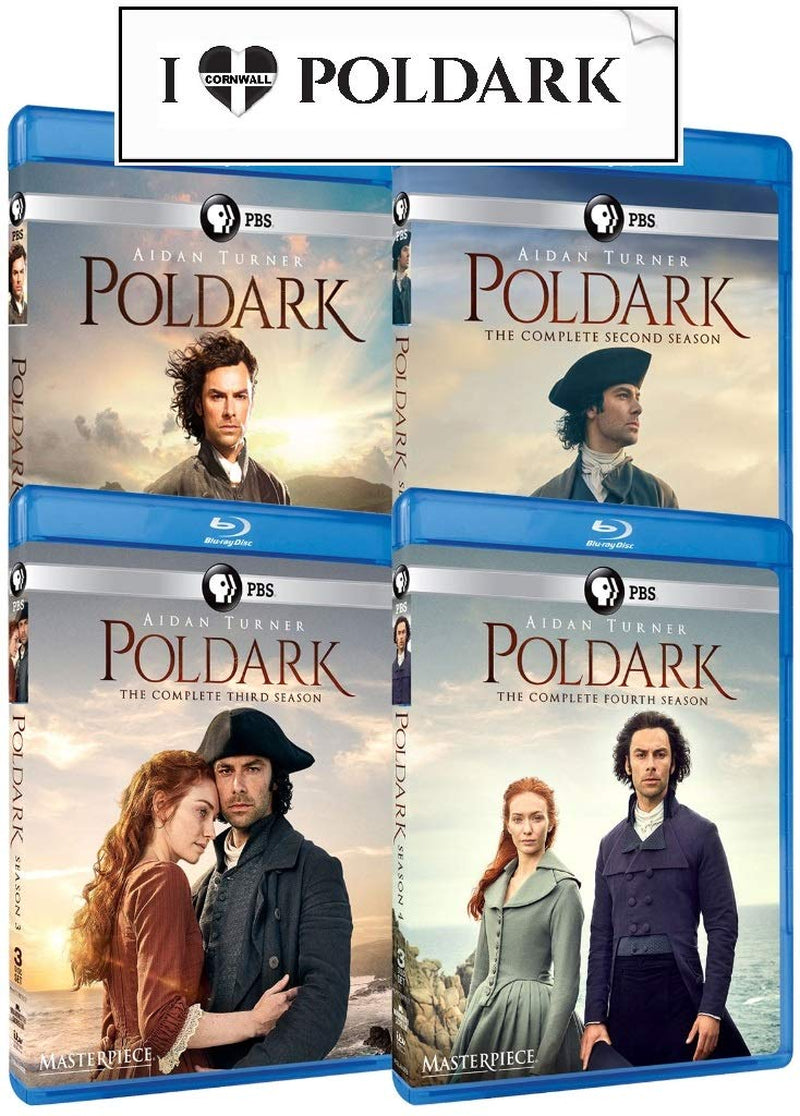 Masterpiece: Poldark Blu-ray Collection with Bonus Sticker + Complete Seasons 1-4
