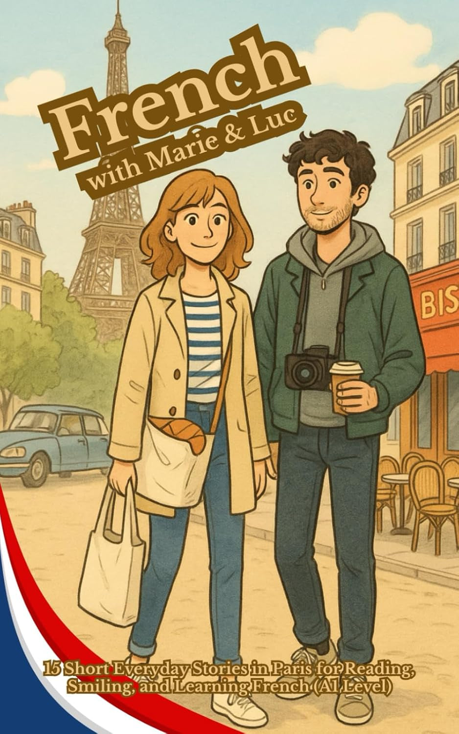 French with Marie & Luc: 15 Short Everyday Stories in Paris for Reading, Smiling, and Learning French (A1 Level)