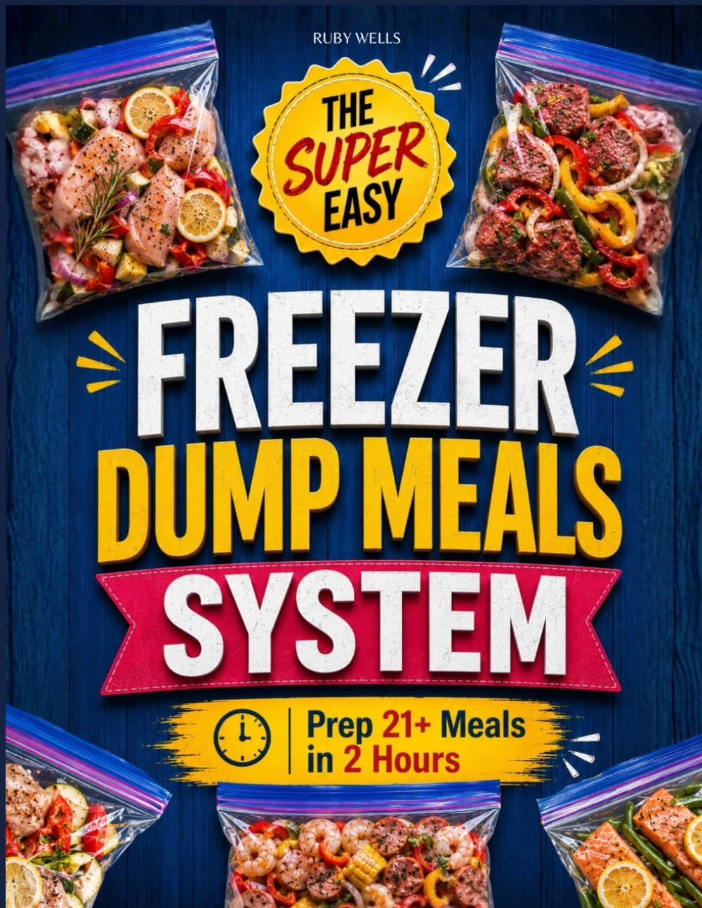 The Super Easy Freezer Dump Meals System: Dump-and-Go Comfort Food Recipes for Hands-Free Meals | Prep 21+ Meals in 2 Hours with No Stress, No Waste, No Takeout