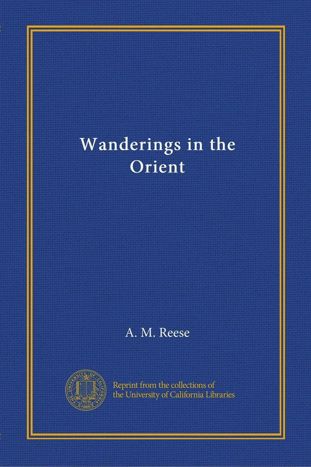 Wanderings in the Orient
