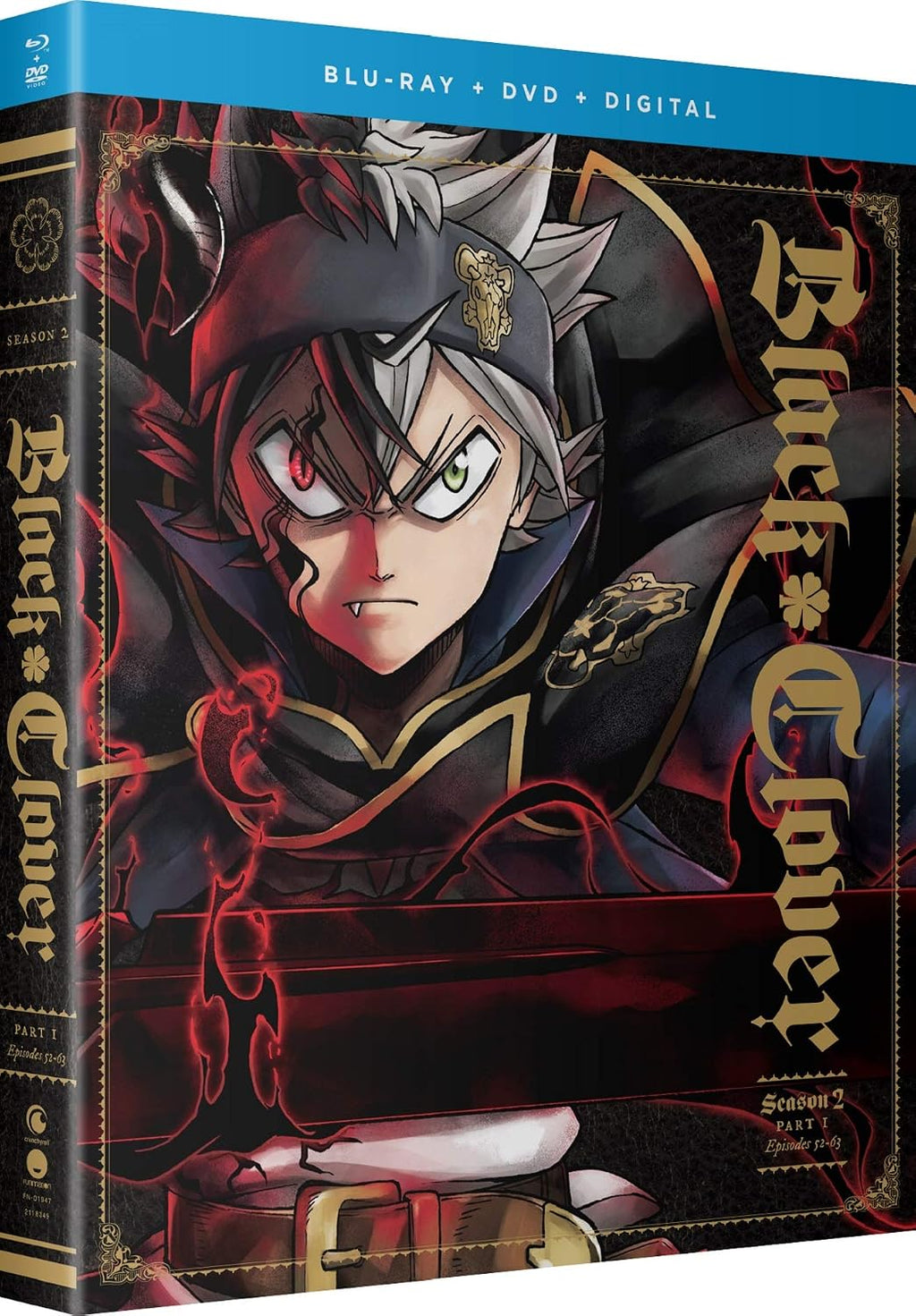 Black Clover (Season 2 Part 1 Eps 52-63) - 4-Disc Set (+ Digital Copy) (Blu-Ray & DVD Combo) [ Blu-Ray, Reg.A/B/C Import - Australia ]