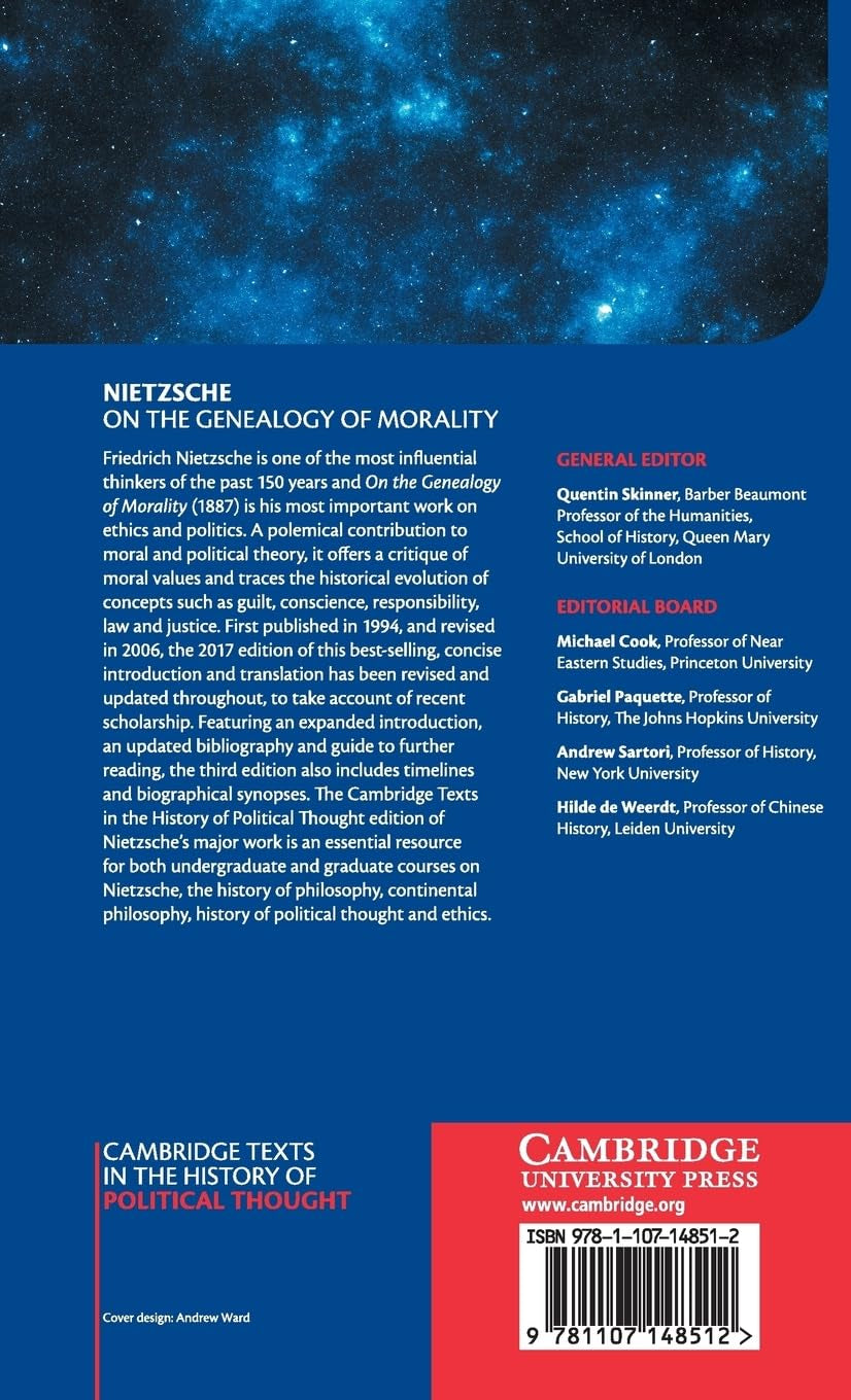 Nietzsche: On the Genealogy of Morality and Other Writings (Cambridge Texts in the History of Political Thought)