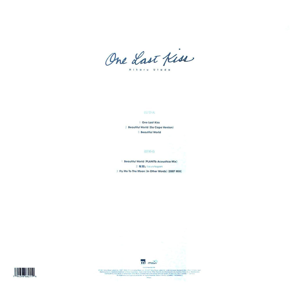Hikaru Utada - One Last Kiss Evangelion: 3.0+1.0 Thrice Upon a Time Blue Translucent Features "Fly Me To The Moon" & "Beautiful World"