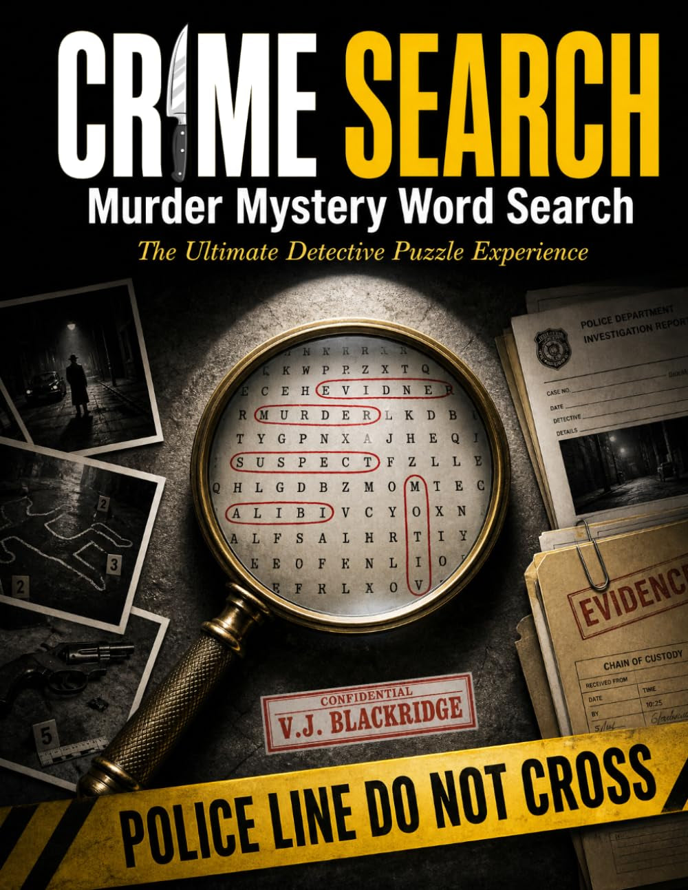 Crime Search | Murder Mystery Word Search: The Ultimate Detective Puzzle Experience