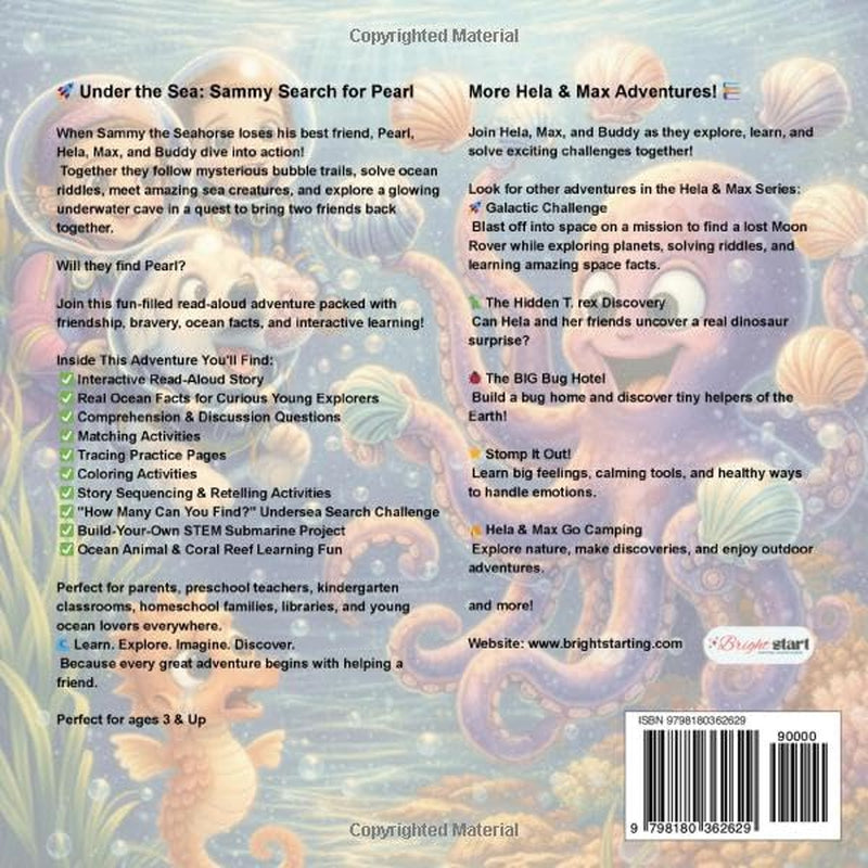 Hela & Max: Under the Sea: Sammy Search for Pearls (Hela & Max Stories)