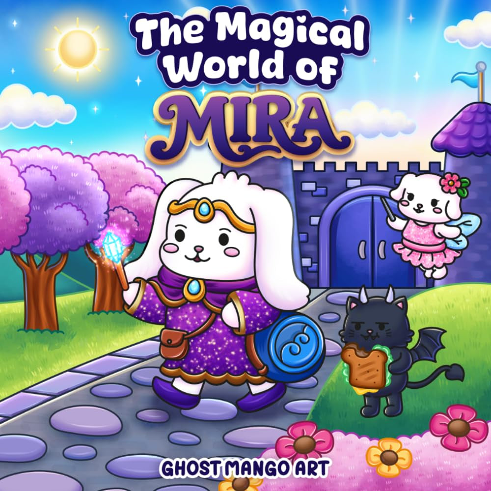 The Magical World of Mira: Story Coloring Book for Kids and Adults: A Cute Magical Adventure with a Witch, Fairy and Imp