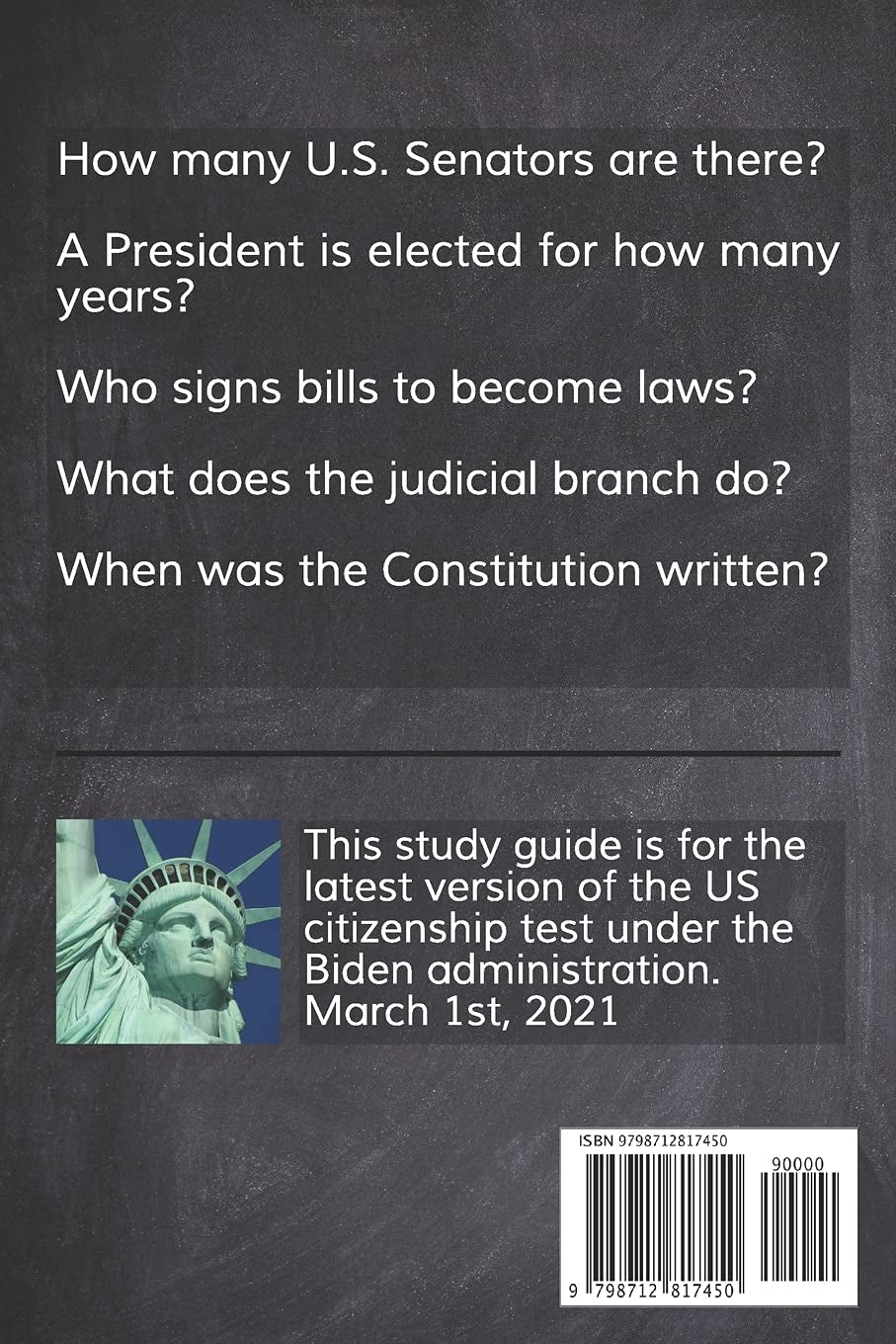 US Citizenship Exam Study Guide 2021: Biden Version 100 Questions