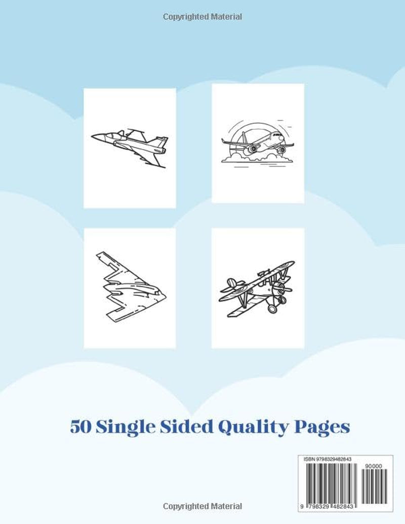 Airplanes and Jets Coloring book: Commercial Aircraft, Military Aircraft, Jet Planes, and Vintage Airplanes