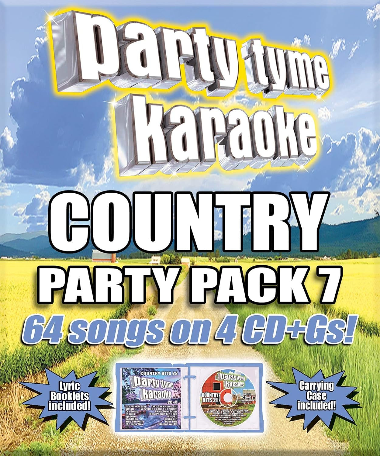 Party Tyme Karaoke - Country Party Pack 7[4 CD][64-Song Party Pack CD+G]