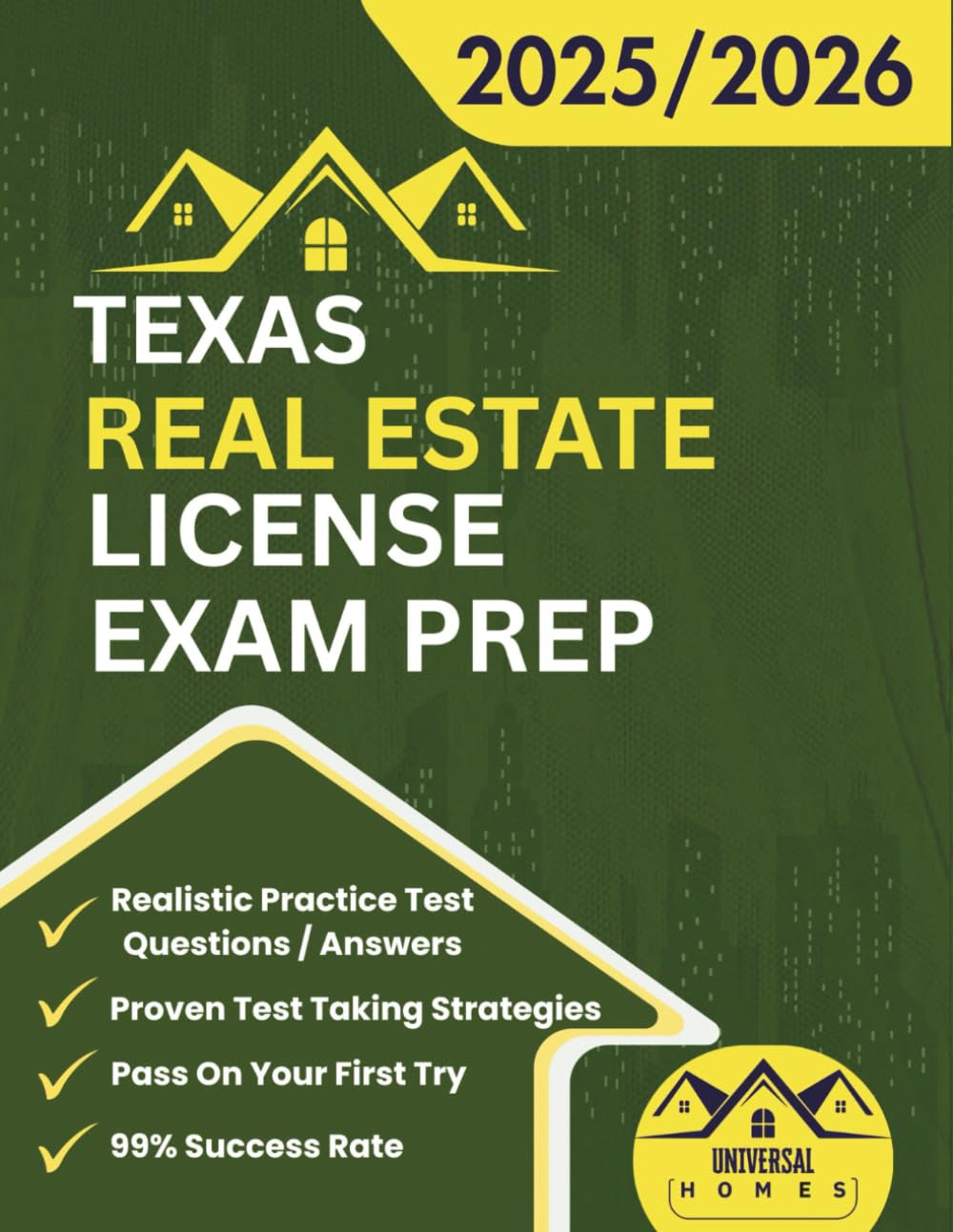 Texas Real Estate License Exam Prep 2025/2026: The Complete And Easy To Follow Licensing Study Guide With Realistic Practice Test Questions / Answers ... First Try (Real Estate Exam prep collection)