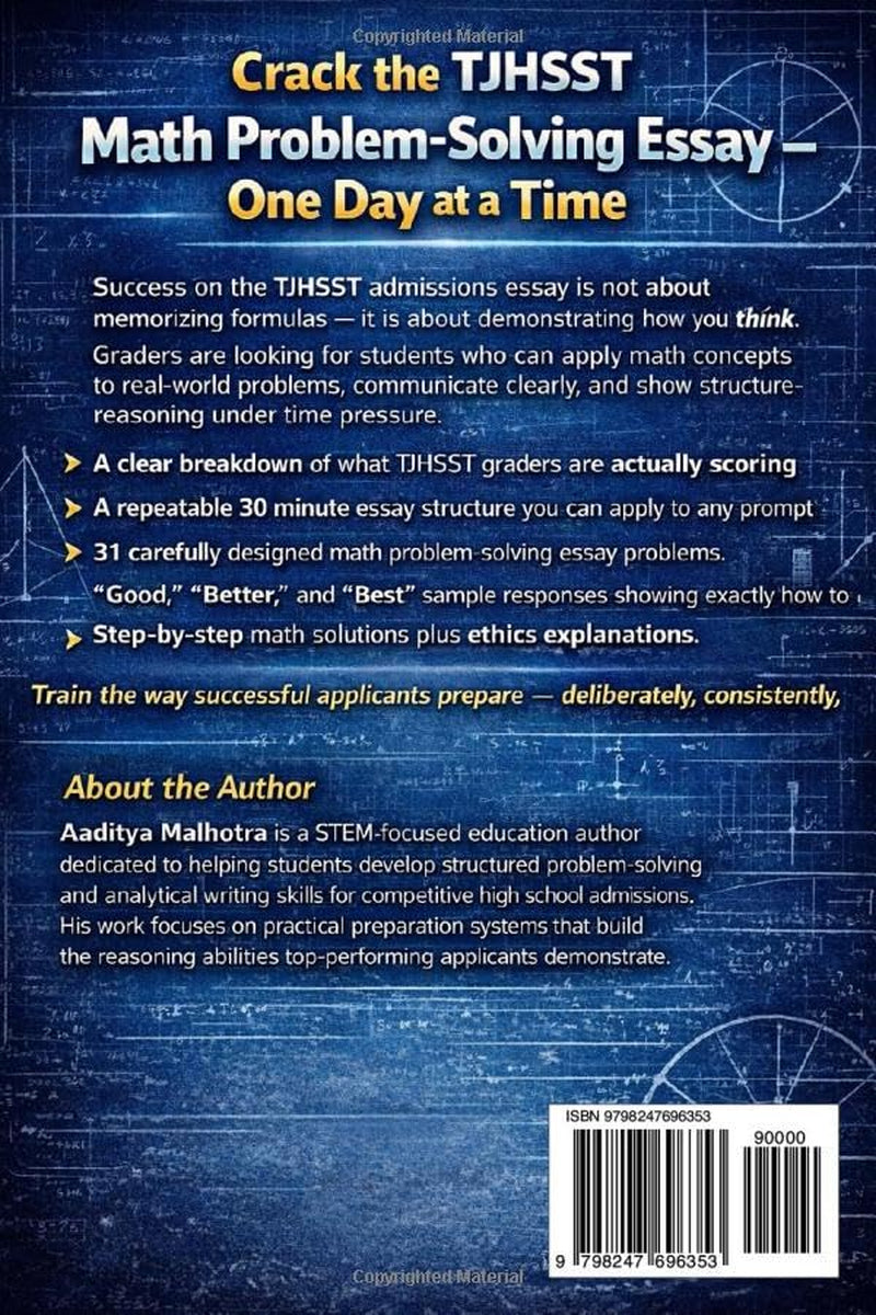 The TJHSST Math Essay Blueprint