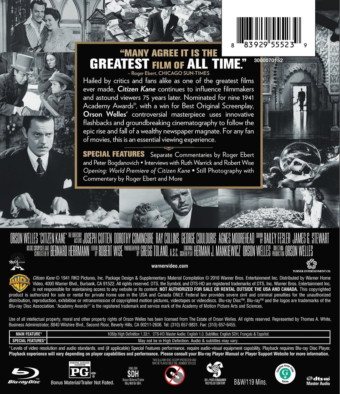 Citizen Kane: 75th Anniversary (BD)
