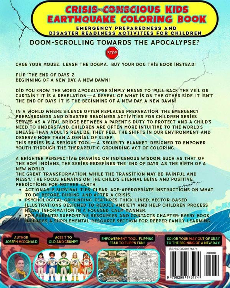 Crisis-Conscious Kids Earthquake Coloring Book: Emergency Preparedness and Disaster Readiness Activities for Children