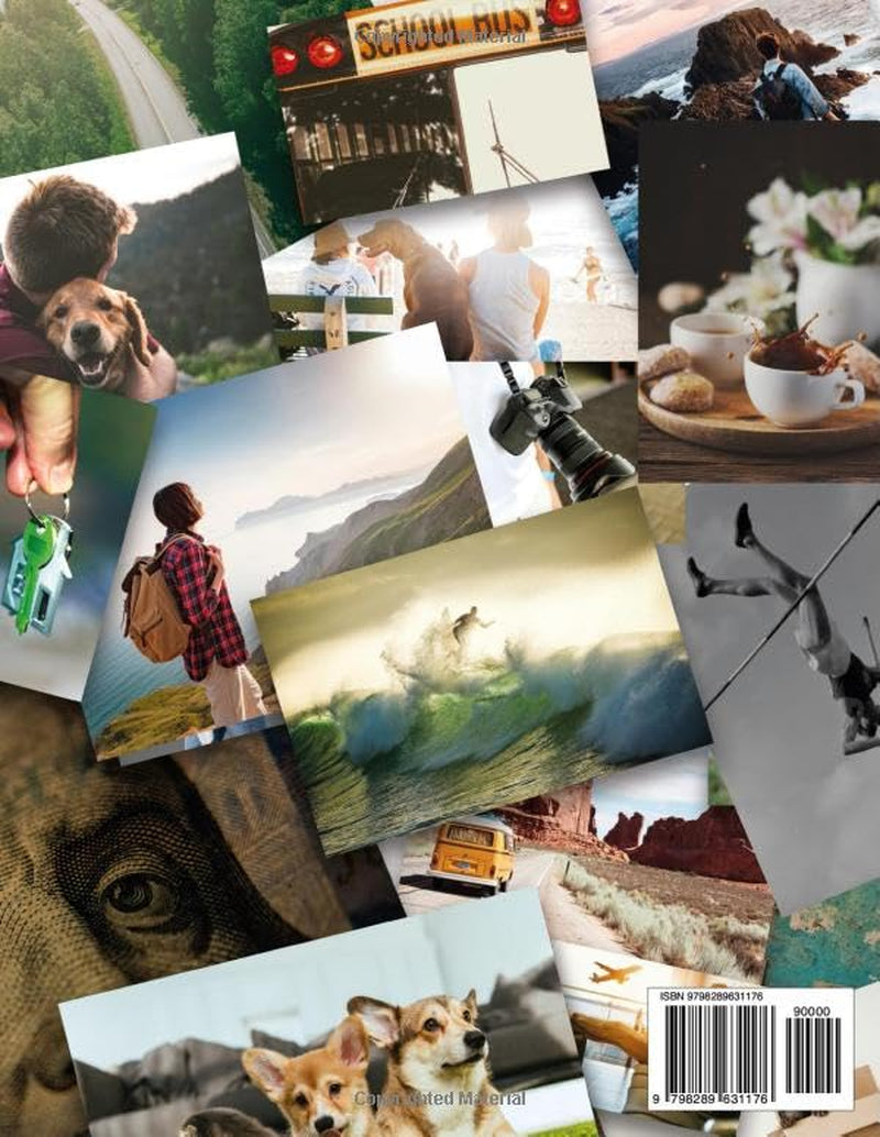 Vision Board Clip Art for Teens. Boys and Girls of all ages.: +500 Colorful and Trendy Images, Positive and Inspirational phrases.