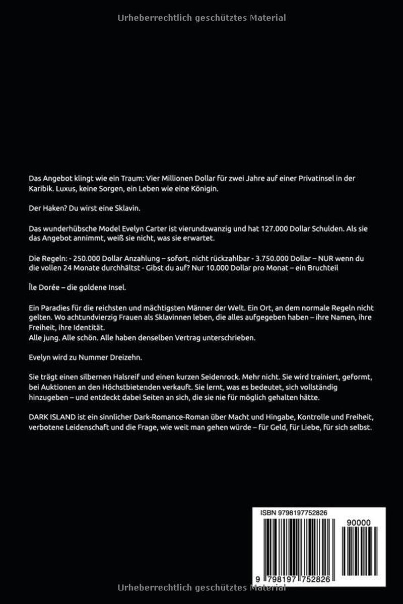 Dark Island: Die Sklavin des Milliardärs (German Edition)