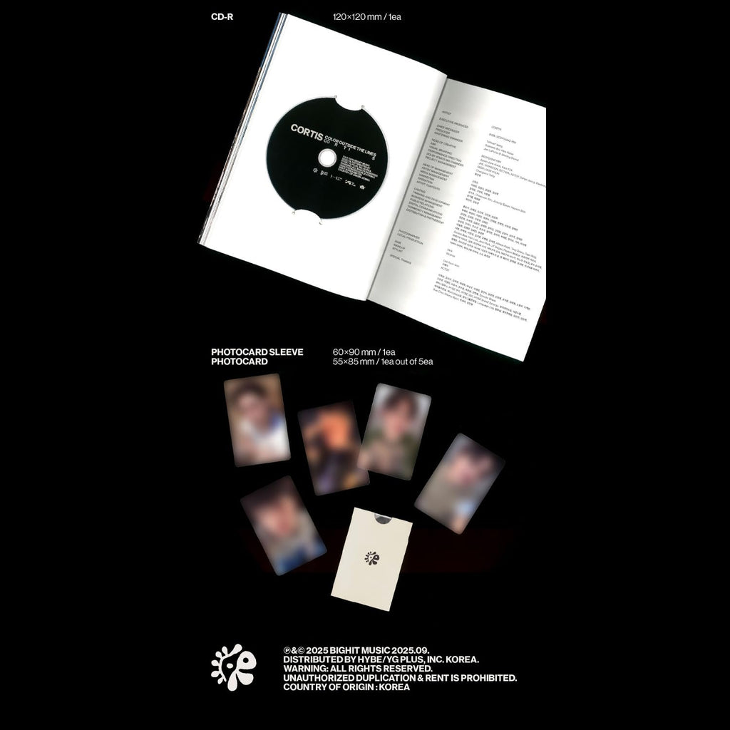 CORTIS - 1st EP Album COLOR OUTSIDE THE LINES Scene 2 Ver. Photo Book R + Photocard