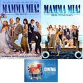 Mamma Mia! and Mamma Mia Here We Go Again Double Feature 2 DVD Set With Bonus Glossy Cinema Time Art Card