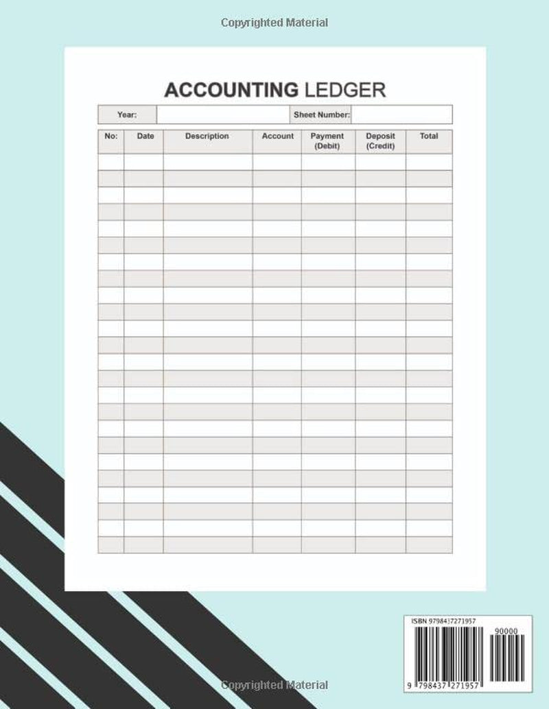 Accounting Ledger Book: Business Expense Tracker Notebook for Small Business or Personal Bookkeeping to Record Income and Expense Account
