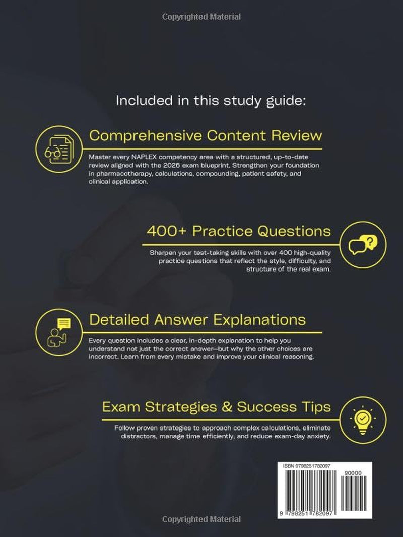 NAPLEX Exam Prep Guide 2026: Comprehensive Pharmacist Licensure Review, Case-Based Learning & Exam Strategies