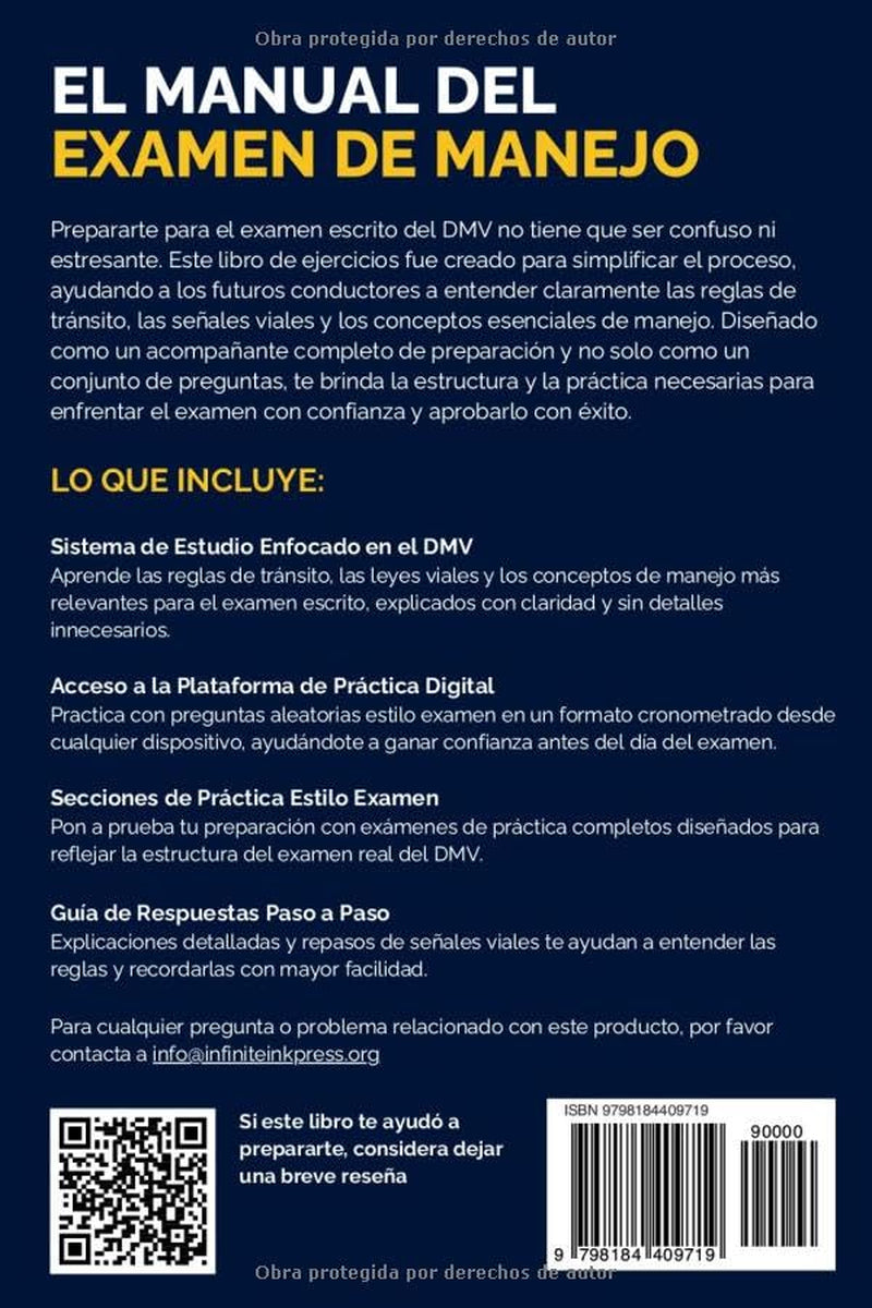 California Examen de Manejo en Español: Guía de Estudio DMV para la Licencia de Conducir | 500+ Preguntas de Práctica Reales, Señales de Tránsito, ... y Exámenes Simulados (Spanish Edition)