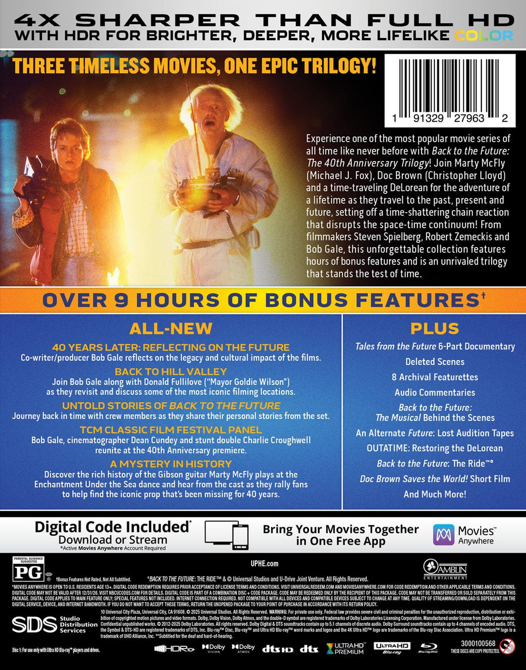 Back to the Future Trilogy - 40th Anniversary Edition 4K Ultra HD + Blu-ray + Digital