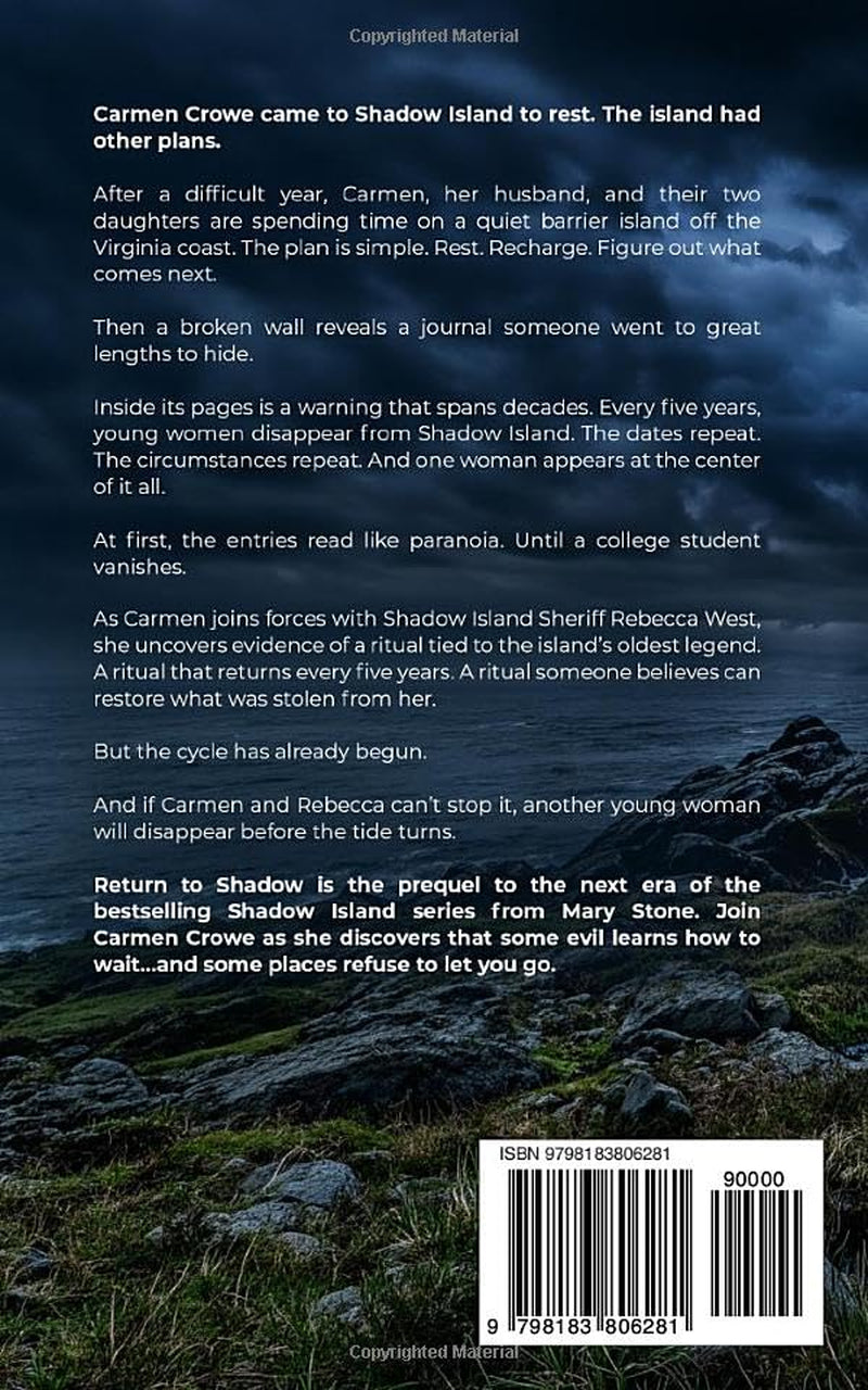 Return to Shadow: Shadow Island Crowe Files (Shadow Island Series)
