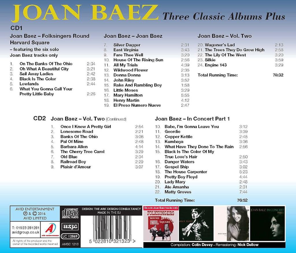 Joan Baez / Joan Baez 2 / In Concert Part 1